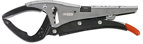KS TOOLS 115.1139 Schraubstockzange, extra lang, Länge 270 mm, große Öffnung