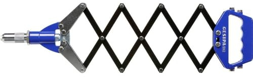 Gesipa Scheren-Blindnietzange SN 2 (Blindniete 3,0-6,4 mm; Gerätehub: 10,5mm; 4-Gelenk-Gleitsteinlagerung; Scherensystems) 1456674