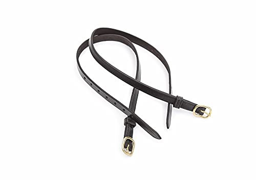 Shires Blenheim Childrens Leather Spur Straps Havana