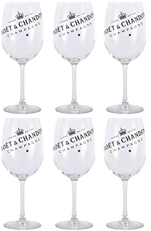 Moët & Chandon Ice Imperial Champagner Klarglas Gläser-Set Champagne Kelche / Neue Edition
