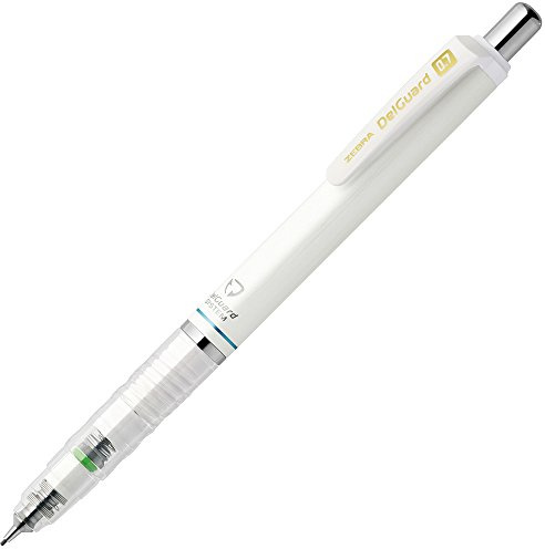 Zebra Druckbleistift, Del Guard, 0,7 mm, Weiß (P-MAB85-W)