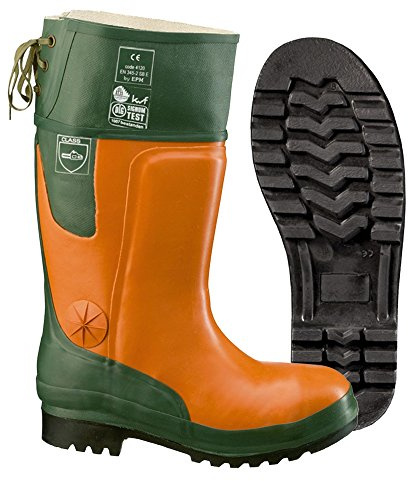 Feldtmann Forestry Boots Class 2 Elm 43 Orange-Grün