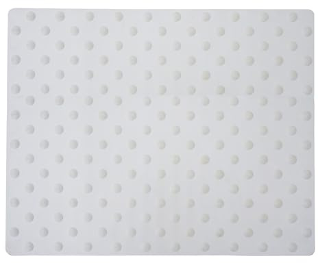 Dalle podotactile caoutchouc - 620mm - blanc