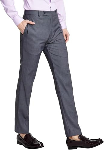 Calvin Klein Slim Fit Dress Pant Pantalones de Vestir, Azul Marino, 33W x 30L para Hombre