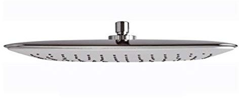 Remer - SOFFIONE Doccia Rettangolare Bicolore Bianco e Lucido Cromato - 356REX