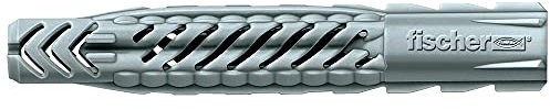 FISCHER Universaldübel UX 14 x 75, Schachtel mit 20 Nylondübeln, Allzweckdübel ohne Rand, für optimalen Halt bei Befestigungen in Beton, Gipskarton, Kalksand-Lochstein uvm.
