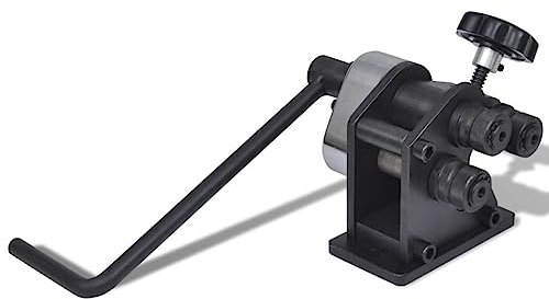 vidaXL Piegatrice Manuale a Rulli Ghisa per Lamiera Barre Piega Tubi Piegatubi