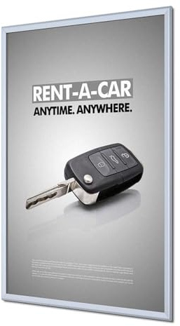 Klapprahmen A0 32mm B1 Norm brandsicher Brandschutz Plakatrahmen Rahmen Brandschutzrahmen