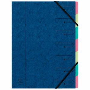 Exacompta 12 x Ordnungsmappe Nature Future A4 7-teilig blau