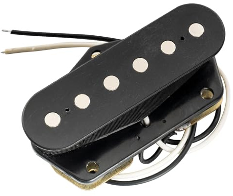Musiclily Basic 52mm Keramik TL Tonabnehmer Steg Pickup Schwarz | für T Style E-Gitarre