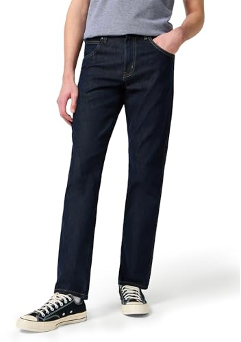 Wrangler Durables Regular Fit Vaqueros, Rinsewash, 31W / 30L Hombre