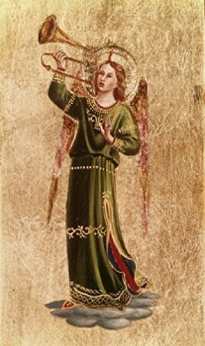 Posterazzi Angel with Trumpet Fra Angelico (ca.1395-1455 Italian) Poster Print, (18 x 24)