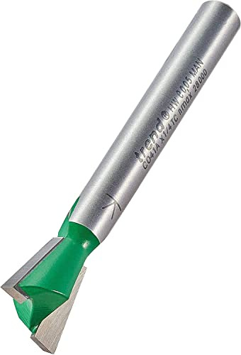 Trend CraftPro Schwalbenschwanzfräser, 1/4 Zoll Schaft, 12,7 mm, 104° | Fräst Schwalbenschwanzverbindungen, Hartmetallbestückt, 12,7 mm, C041AX1/4TC