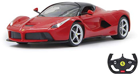 JAMARA 404130 La Ferrari 1:14 rot 2,4GHz Tür manuell-RC Auto, offiziell lizenziert, bis 1 Std Fahrzeit, ca. 11 Km/h, perfekt nachgebildete Details, detaillierter Innenraum, LED Licht Jamara404130