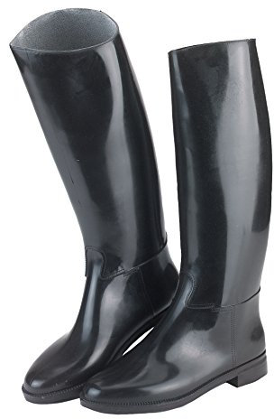 Kerbl Covalliero Reitstiefel Hippo aus Kunststoff, mit Sporenhalterung, schwarz, Größe 41