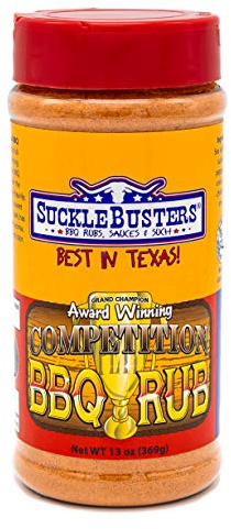 SuckleBusters Competition BBQ Rub: Award-Winning All-Purpose Seasoning, Traditional BBQ Rubs, Gluten-Free, No MSG Shaker (13oz)
