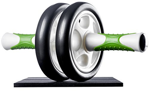 Ultrasport Addominale Allenatore AB Roller, inkl. Tappetino Ginocchia, Training für Männer und gibt Rullo für Bauchmuskeln mit Multifunktion, auch für Anziani, Trainer Pieghevole Salvaspazio