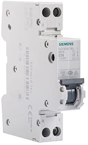 SIEMENS - Disjoncteur 16A Ph+N courbe C 4.5kA 230V