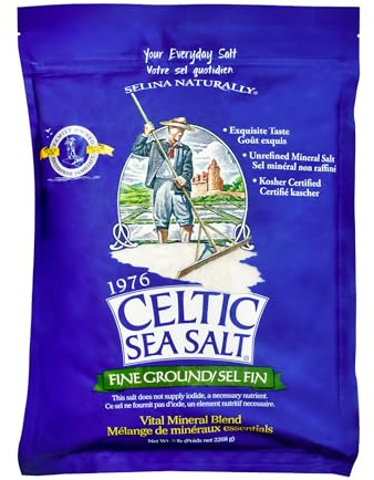 Celtic Sea Salt, Fine Ground Mineral Sea Salt, 5 lb Resealable Bag, Unrefined Hydration, Vital Minerals, Family Founded Since 1976