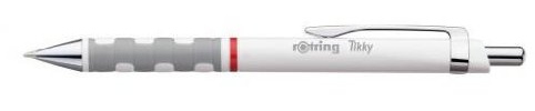 Rotring 12 Stück Kugelschreiber, Tikky Feinminenstift, weiß, blaue Tinte
