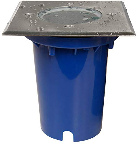 McShine - Bodeneinbauleuchte Strahler | BL-12Q | GU10-Fassung, 120x120x125mm, mit 2 Eingängen | Wegbeleuchtung | ideal für den Garten und die Zufahrt