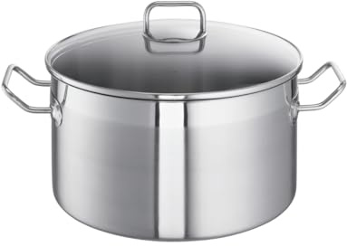 Schulte-Ufer 0419-28 i XXL-Topf ProfessPlus i, flach, 28 cm, 9,50 l, Silber