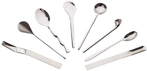 Alessi Il caffè/tè Alessi MSPOONSET - Set Bestehend aus 8 Kaffeelöffeln aus Edelstahl 18/10 Glänzend Poliert