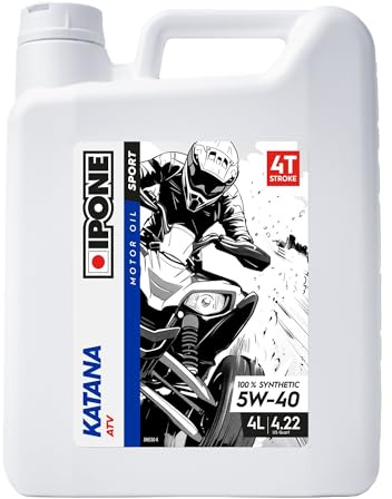 IPONE - 4-taktsolja quad 5W40 KATANA ATV - 100% syntetisk olja med ester - Korrosions- och oxidationsskydd. - 4 L dunk