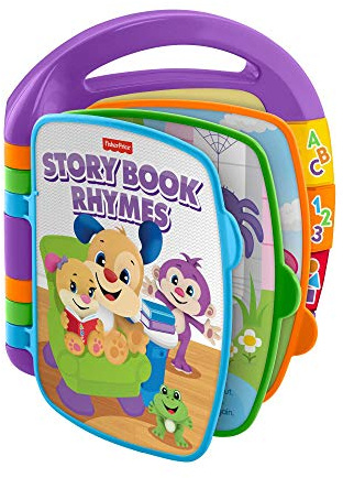 Fisher-Price Fisher Price CDH49 Libro de letras y aprendizaje para niños a partir de 6 meses, idioma italiano