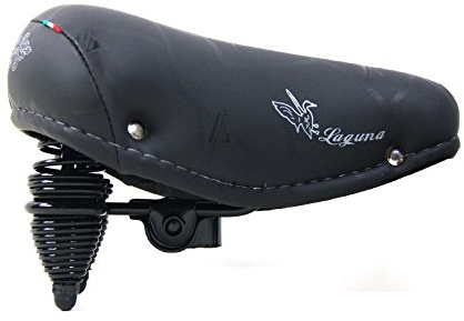 MONTEGRAPPA Lagunsadel med fjädrar Perfekt cykelgraciell - Holland - City Bike - Svart