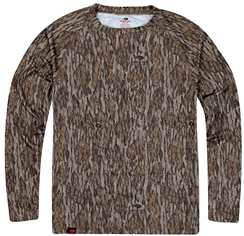 Mossy Oak Camicia da Caccia a Maniche Lunghe da Uomo con Maglietta a Maniche Lunghe