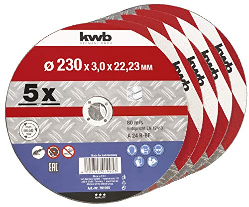 Kraftixx skärskivor (för metall, ekonomipaket med 5, diameter 230 mm)