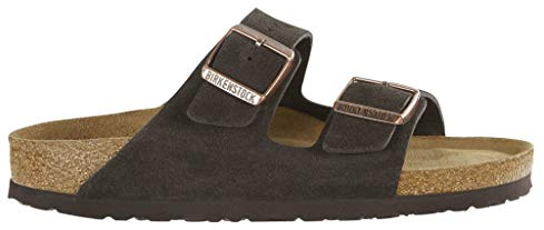 Birkenstock dam Arizona träskor, 5, Brun mocka mjuk fotbädd, 43 EU