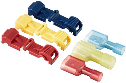 Set: 30 T-Abzweigverbinder + 30 Flachstecker (je 10x blau - 10x rot - 10x gelb)