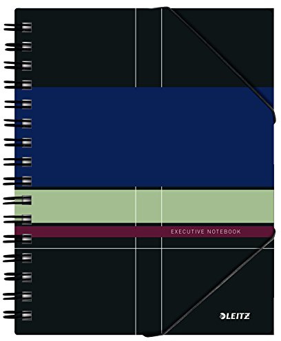 Leitz 44510000 Executive Be Mobile Collegeblock A5 liniert, spiralgebunden mit PP Einband, mehrfarbig
