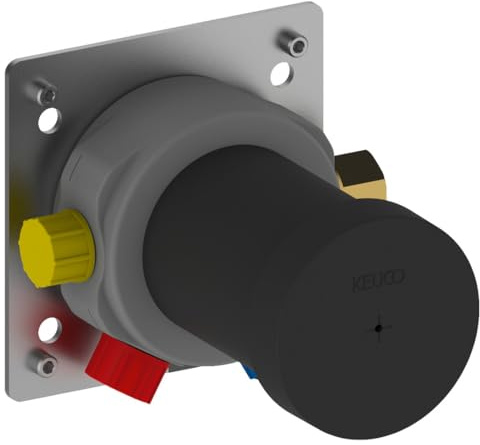 Keuco 59551000070 Funktionseinheit IXMO 59551, für Einhebelmischer UP, schwarzgraugelbrot