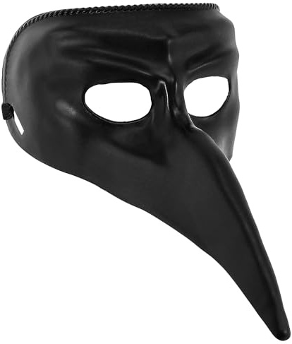 WIDMANN – Venezianische Maske für Erwachsene, Unisex, Schwarz, Einheitsgröße, 46873