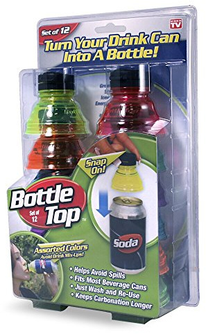 As Seen On TV - BOTTLE TOPS Package of 12 tops
