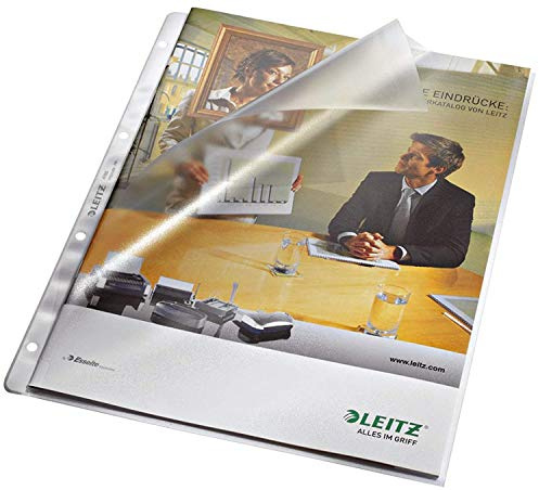 Leitz Prospekthüllen A4 farblosÖffnung oben+links PP,90my 200er Pack