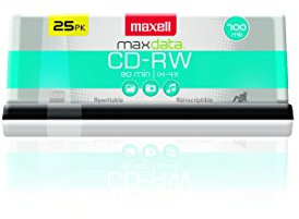 Maxell 630026 CD-RW 700MB 4x Rewritable Spindle 25PK