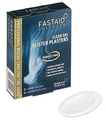 Fastaid 4451 Advanced Clear Gel Blister Plasters, Pack of 5