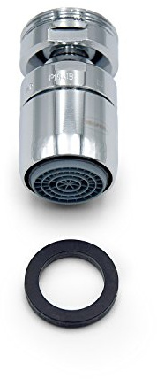 NEOPERL® Strahlregler Cascade SLC® AC mit Kugelgelenk, M 24 x 1, 13,5-15 l/min, verchromt, 01086097