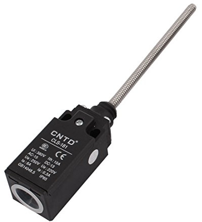 Sourcingmap CLS-181 AC 380V 10A Coil Spring Actuator Momentary Limit Switch NO + NC for CNC Mill 3D Printer Door Switch