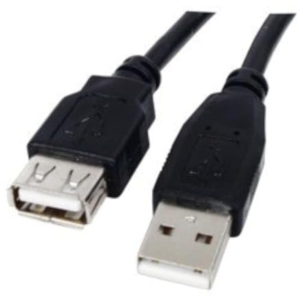 World of Data 5m USB 2.0 Extension Cable - A Male to A Female - High Speed 480Mbps - Plug to Socket