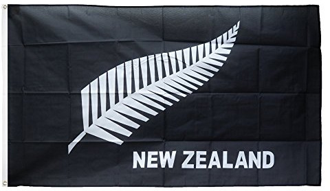 Flaggenfritze Fahne/Flagge Neuseeland Feder All Blacks + gratis Sticker