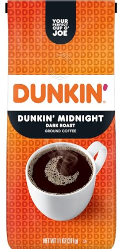 Dunkin' Donuts® Ground Coffee, Dunkin' Midnight, 12 Oz Bag
