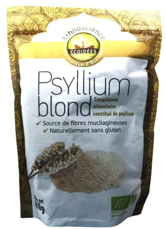 Ecoidées | Psyllium Blond, riche en mucilage, fibres solubles | 600 g