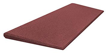 Türschwellenrampe Excellent 750/25 mm hoch aus Recycling-Gummigranulat (rot)
