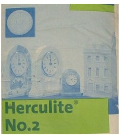 YINKO Herculite 2 Casting Plaster 2.5kg White High Strength Smooth Finish