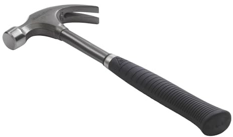 Hultafors TS 16 Curved Claw Hammer 720g, ergonomically Designed with a Ribbed Handle for Added Grip.